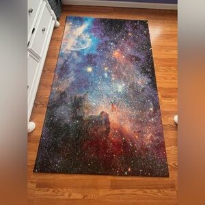 Galaxy bedroom rug